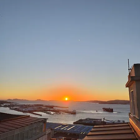 ático 360º En El Centro De Con Terraza Y Vistas A Cíes Apartamento Vigo